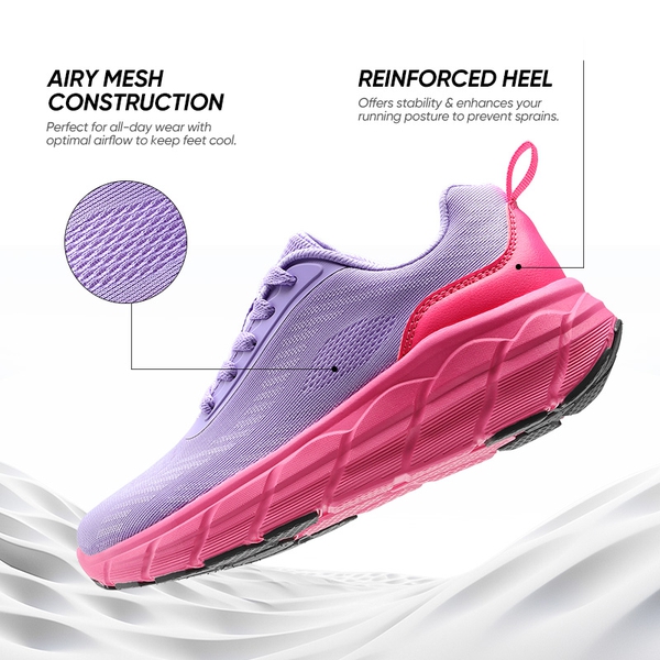 【Cloud Harmony 】Women's Athleisure Sneakers - PURPLE - 5